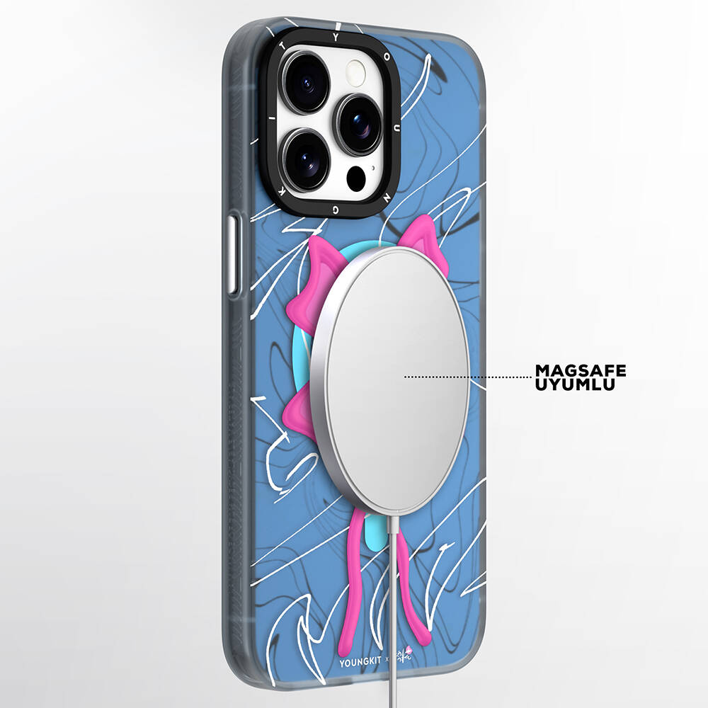 iPhone Uyumlu 14 Pro Max Kılıf Magsafe Şarj Özellikli Youngkit Anti-Trend Serisi Kapak
