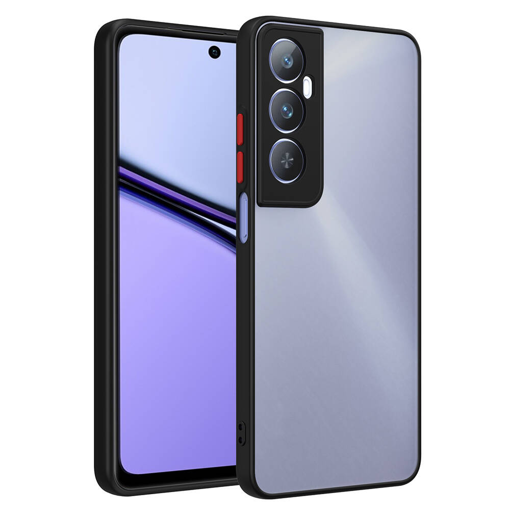 Realme C65 4G Kılıf Zore Hux Kapak-Siyah