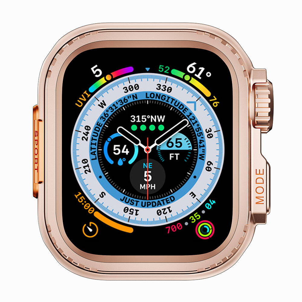Watch 44mm to   Watch Ultra 49mm Kasa Dönüştürücü Zore Watch Gard 33-Rose gold