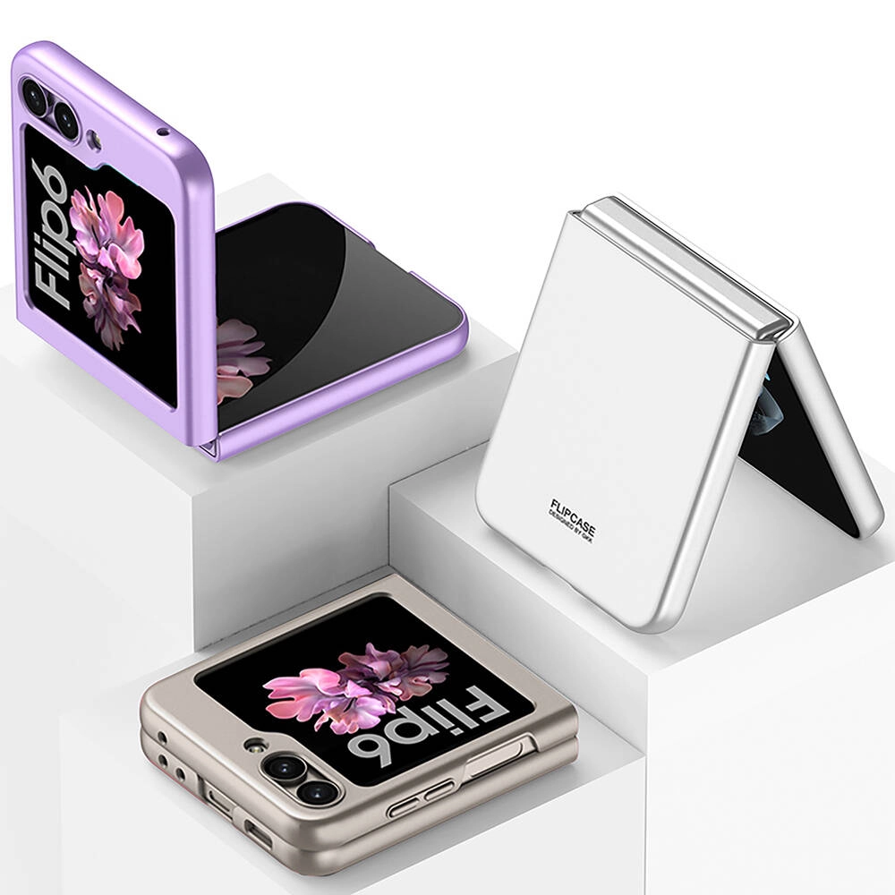Galaxy Uyumlu Z Flip 6 Kılıf Zore Sert Kıpta Kapak