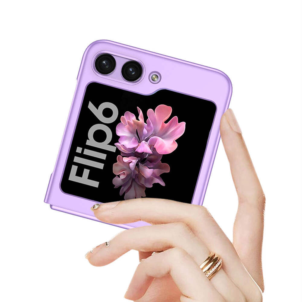 Galaxy Uyumlu Z Flip 6 Kılıf Zore Sert Kıpta Kapak