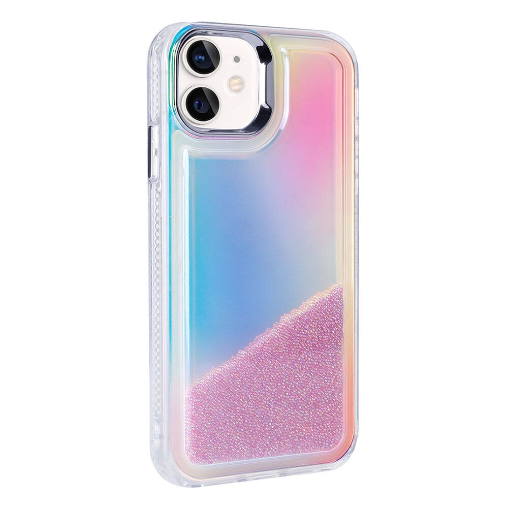 iPhone Uyumlu 12 Kılıf Airbagli Renkli Arka Yüzey Boncuk Tasarımlı Zore Kumul Kapak