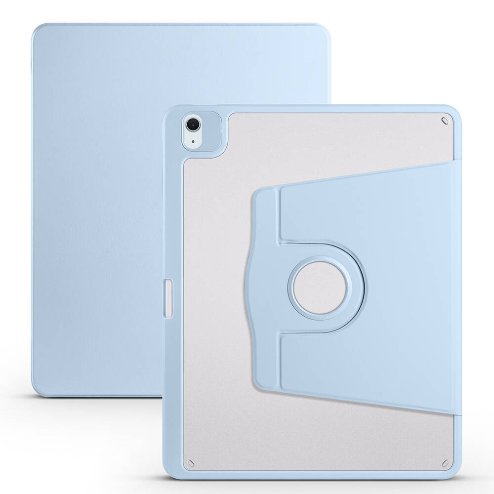 iPad Uyumlu Pro 12.9 2022 M2 Kılıf Zore Termik Kalem Bölmeli Dönebilen Standlı Kılıf