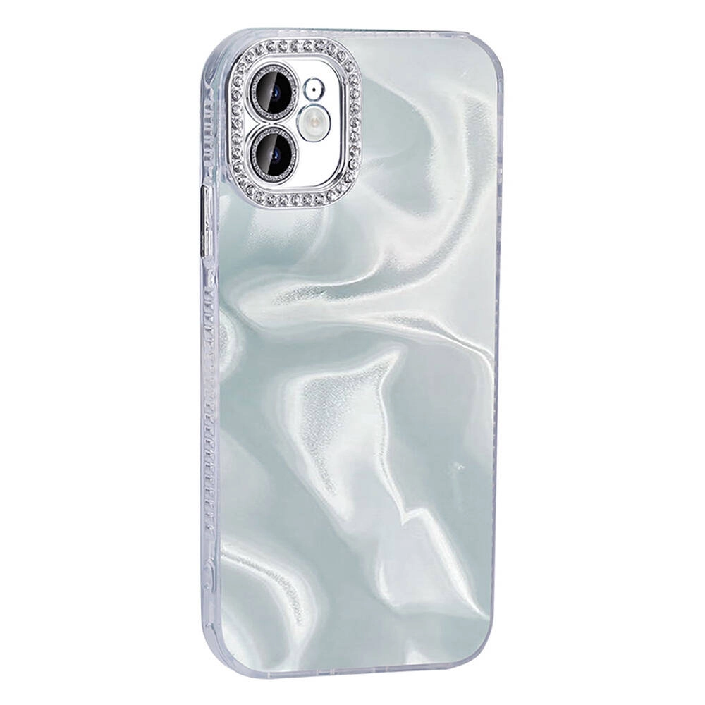 iPhone Uyumlu 12 Kılıf Airbagli Parlak Taş Detay Tasarımlı Zore Esila Kapak