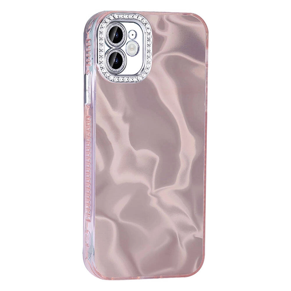 iPhone Uyumlu 12 Kılıf Airbagli Parlak Taş Detay Tasarımlı Zore Esila Kapak