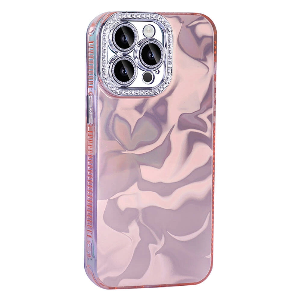 iPhone Uyumlu 15 Pro Max Kılıf Airbagli Parlak Taş Detay Tasarımlı Zore Esila Kapak