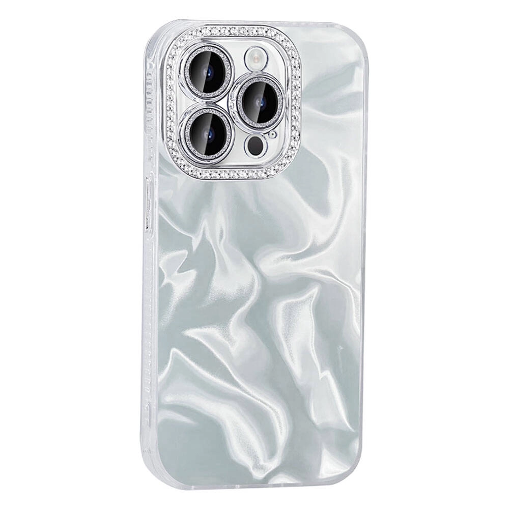 iPhone Uyumlu 15 Pro Max Kılıf Airbagli Parlak Taş Detay Tasarımlı Zore Esila Kapak