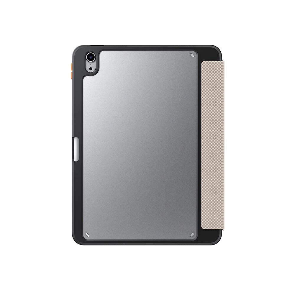 iPad Uyumlu Air 11 2024 Kılıf SkinArma Kabartma Baskı Tasarımlı 360 Tam Koruma Arkası Şeffaf Standlı Gamma Kılıf