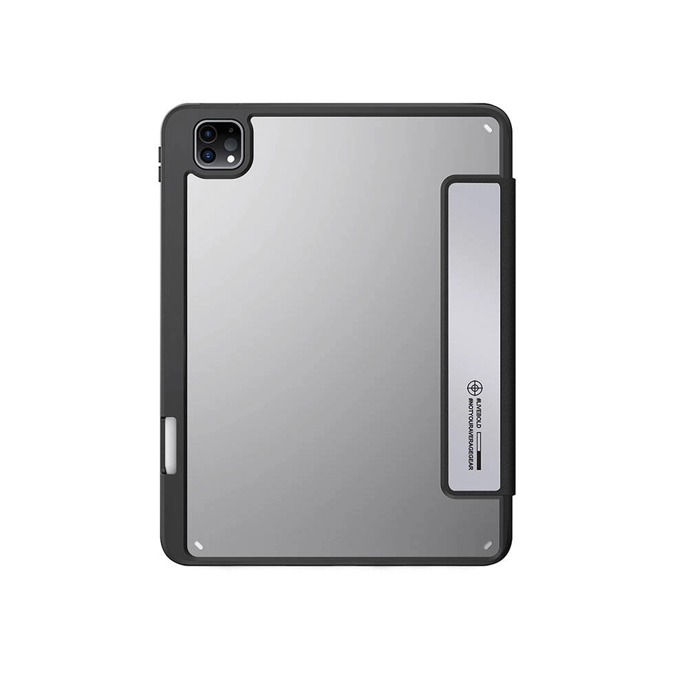 iPad Uyumlu Pro 11 2024 Kılıf SkinArma Holografik Tasarımlı Arkası Şeffaf Çıkarılabilir Magnetik Kira Kobai Kılıf