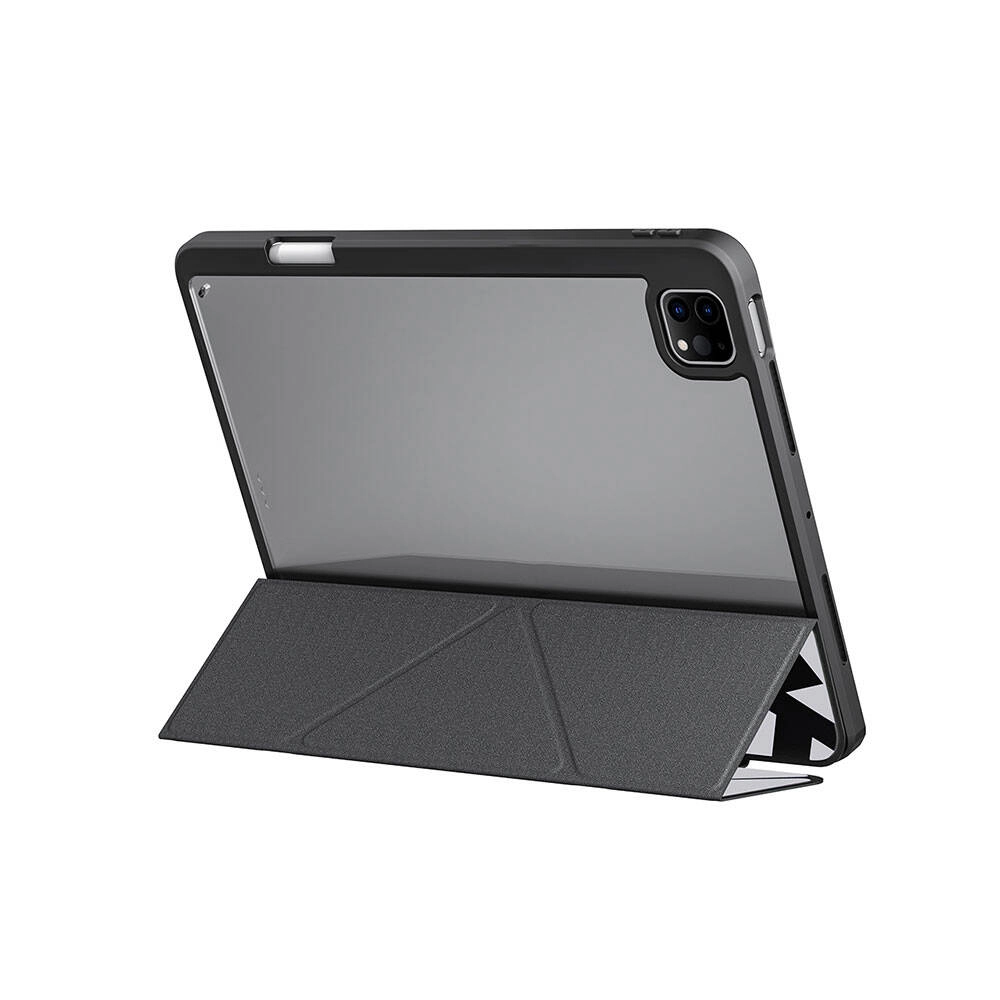 iPad Uyumlu Pro 11 2024 Kılıf SkinArma Holografik Tasarımlı Arkası Şeffaf Çıkarılabilir Magnetik Kira Kobai Kılıf