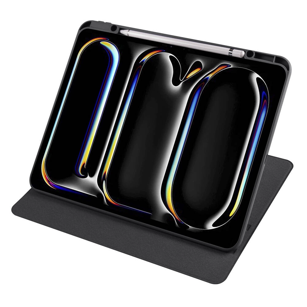 iPad Uyumlu Pro 13 2024 Kılıf Zore Termik Kalem Bölmeli Dönebilen Standlı Kılıf