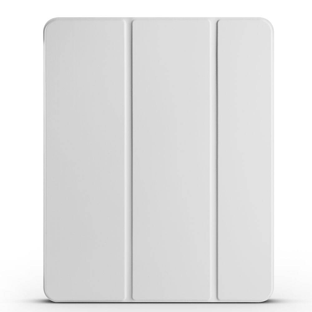 iPad Uyumlu Air 11 2024 Zore Smart Cover Kalem Bölmeli Standlı 1-1 Kılıf-Gri