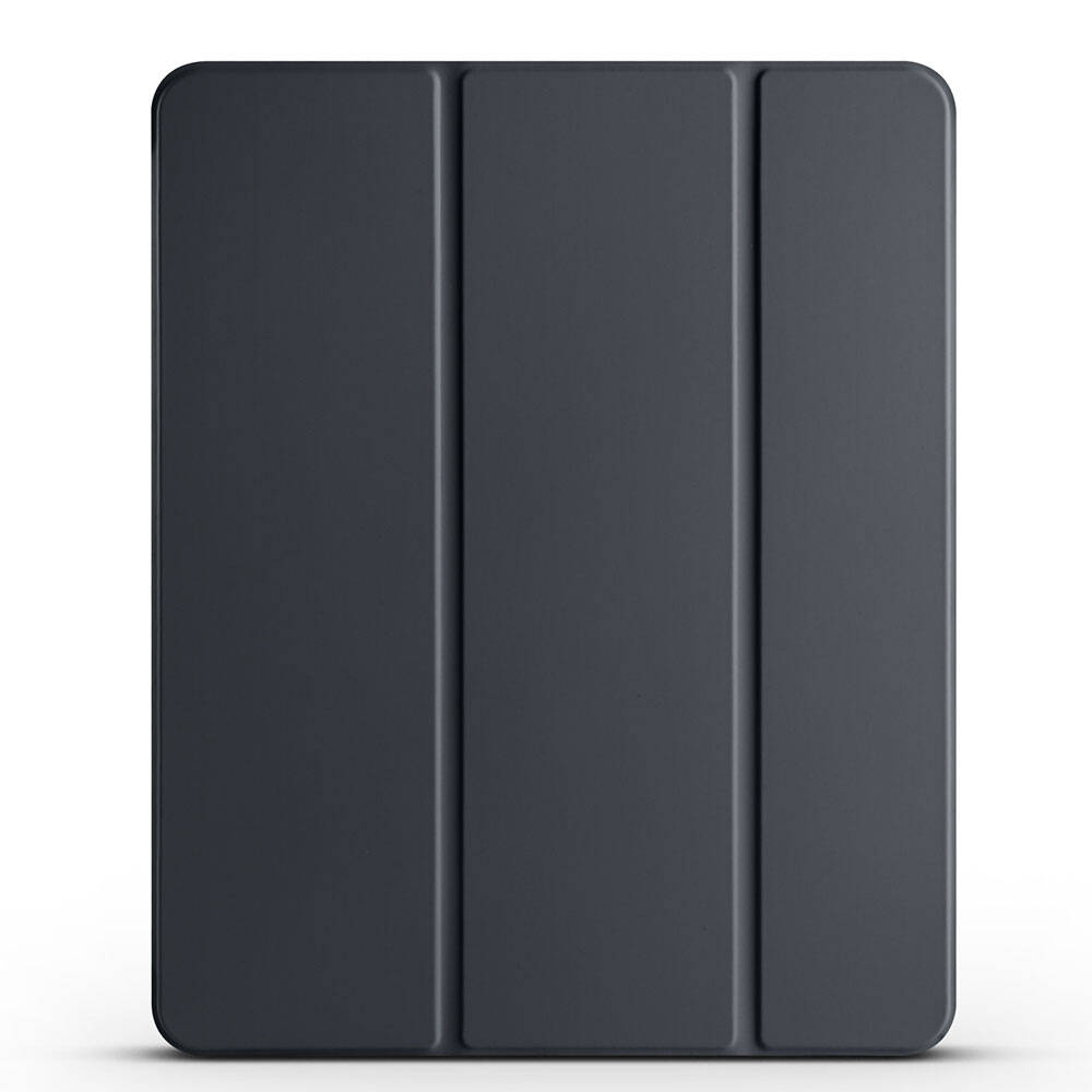 iPad Uyumlu Pro 11 2020 (2.Nesil) Zore Smart Cover Kalem Bölmeli Standlı 1-1 Kılıf-Siyah