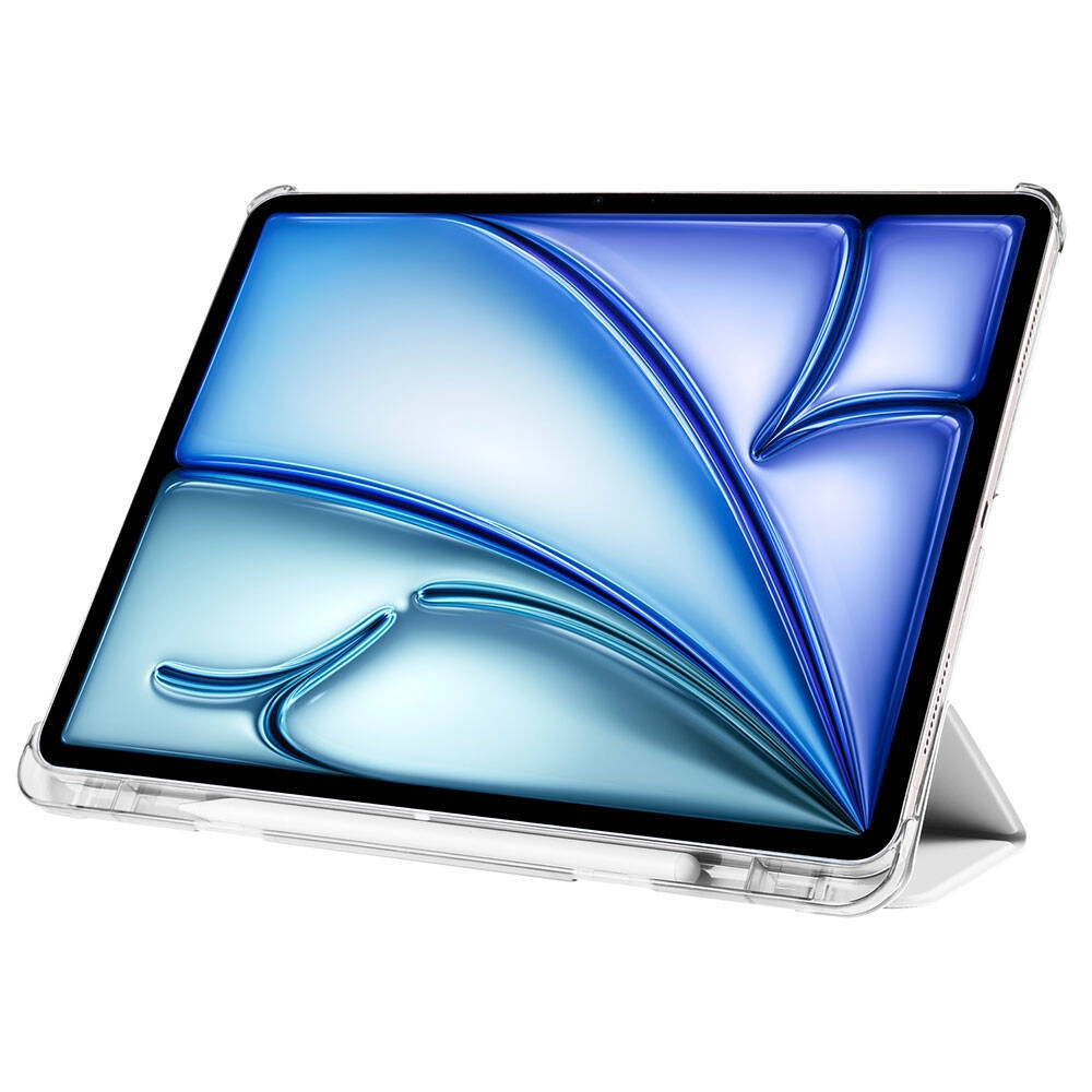 iPad Uyumlu Pro 12.9 2020 (4.Nesil) Zore Smart Cover Kalem Bölmeli Standlı 1-1 Kılıf