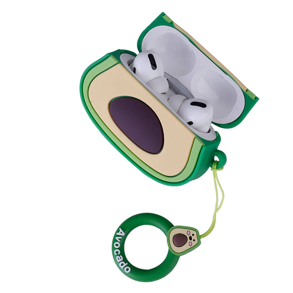 Airpods Uyumlu Pro 2 Zore TPU Kabartma Figürlü İpli Airbag 37 Silikon Kılıf