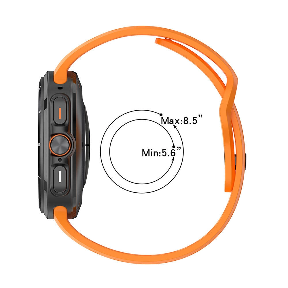 Galaxy Uyumlu Watch Ultra 47mm Zore KRD-119 Delikli Tasarım Silikon Kordon