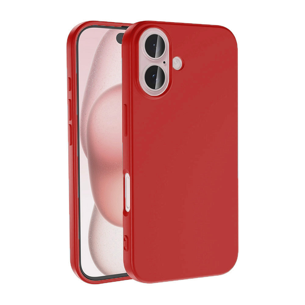 iPhone Uyumlu 16 Plus Kılıf Zore LSR Lansman Kapak-Kırmızı