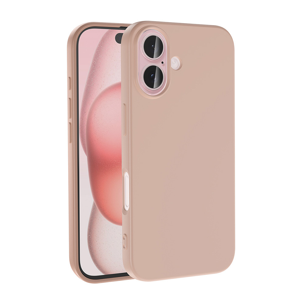 iPhone Uyumlu 16 Plus Kılıf Zore LSR Lansman Kapak-Rose brown