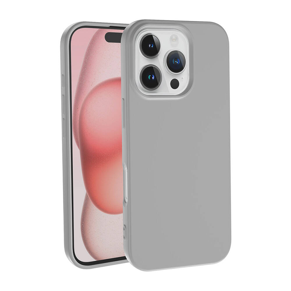 iPhone Uyumlu 16 Pro Kılıf Zore LSR Lansman Kapak-Gümüş