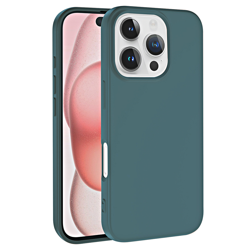 iPhone Uyumlu 16 Pro Max Kılıf Zore LSR Lansman Kapak-Koyu yeşil