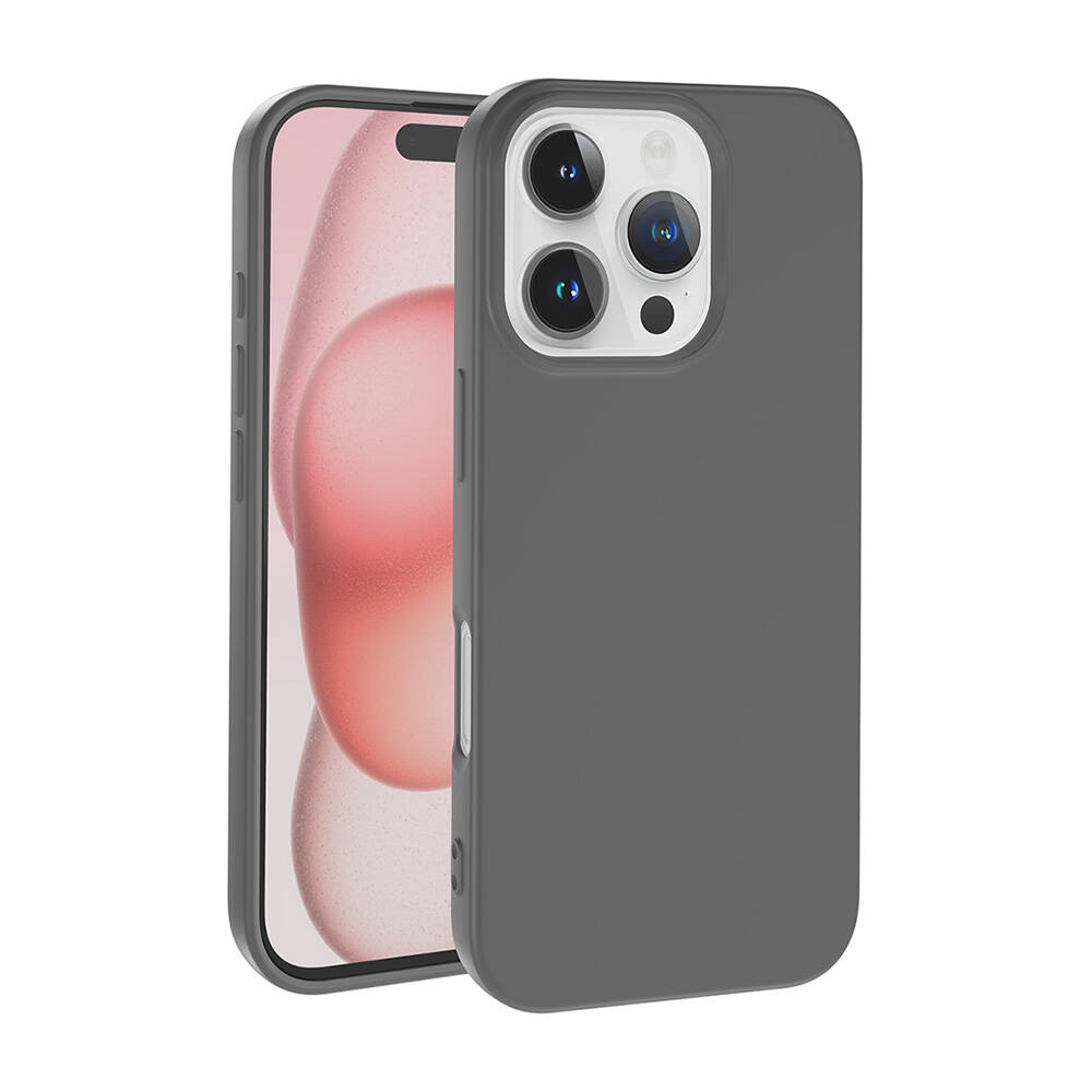 iPhone Uyumlu 16 Pro Max Kılıf Zore LSR Lansman Kapak-Titanyum-gri