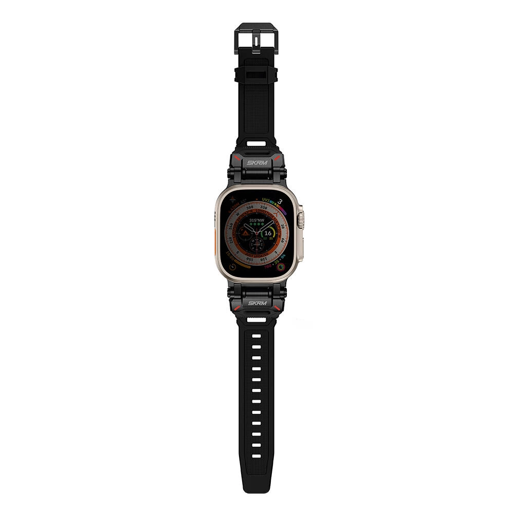 Watch Ultra 49mm SkinArma Titon Serisi Hava Alabilen Delikli Silikon Kordon