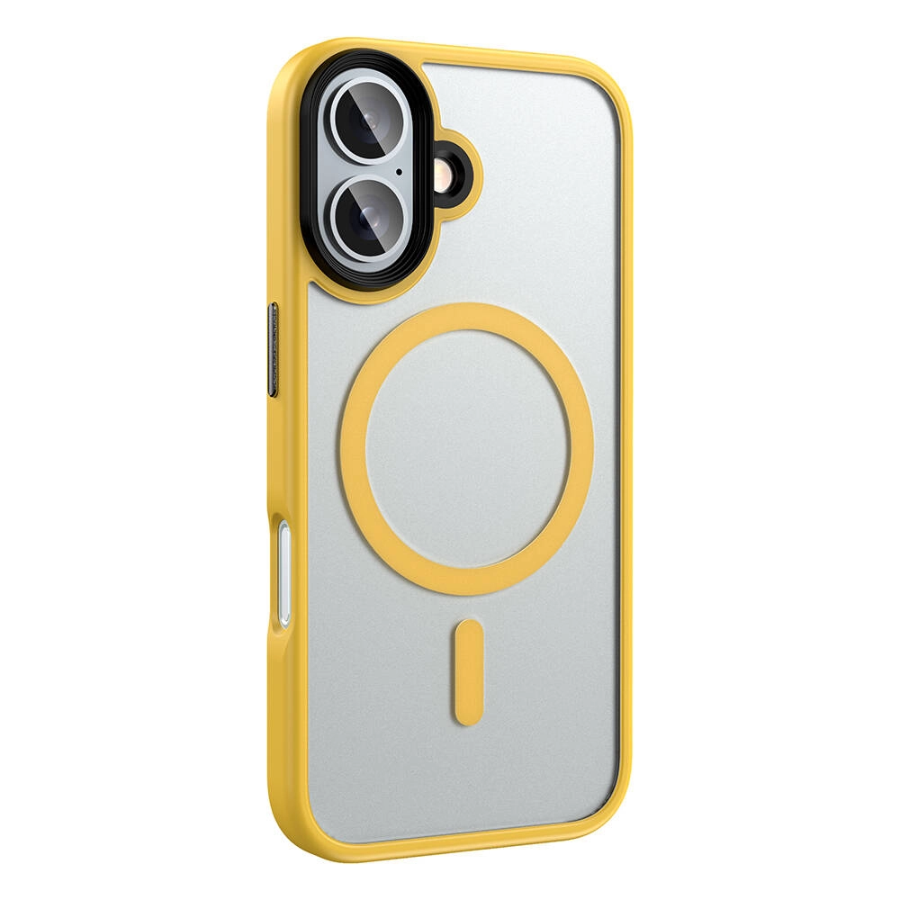 iPhone Uyumlu 16 Plus Kılıf Mat Arka Yüzey Wireless Şarj Özellikli Zore Flet M-safe Kapak