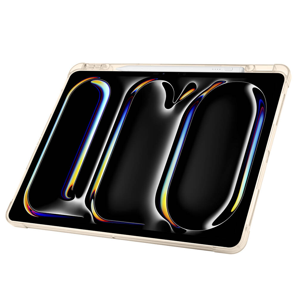 iPad Uyumlu Pro 13 2024 Kılıf Zore Tri Folding Kalem Bölmeli Standlı Kılıf