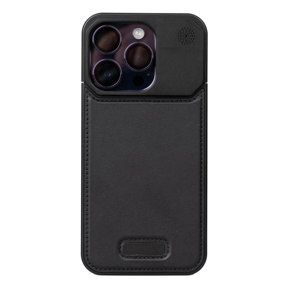 iPhone Uyumlu 15 Pro Max Kılıf M-safe Şarj Özellikli Mekanizmalı Koku Hazneli Zore Mostar Kapak