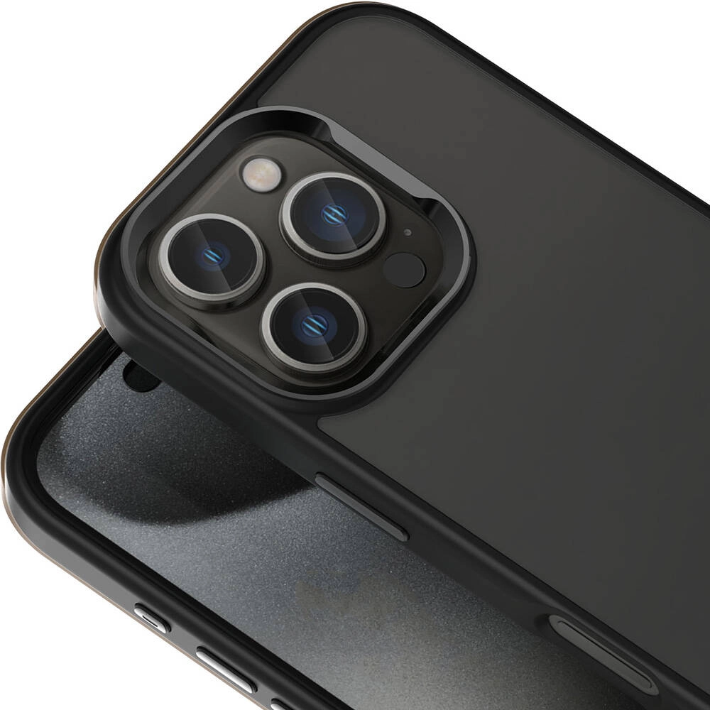 iPhone Uyumlu 16 Pro Kılıf M-safe Şarj Özellikli Parlak Kamera Çerçeveli Zore Kost Kapak