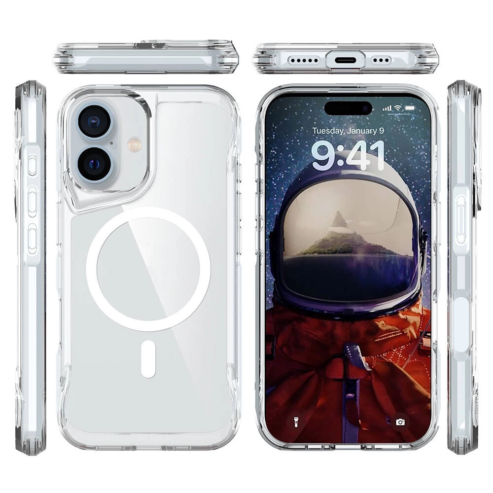 iPhone Uyumlu 16 Plus Kılıf Zore M-safe Şarj Özellikli T-Max M-safe Kapak