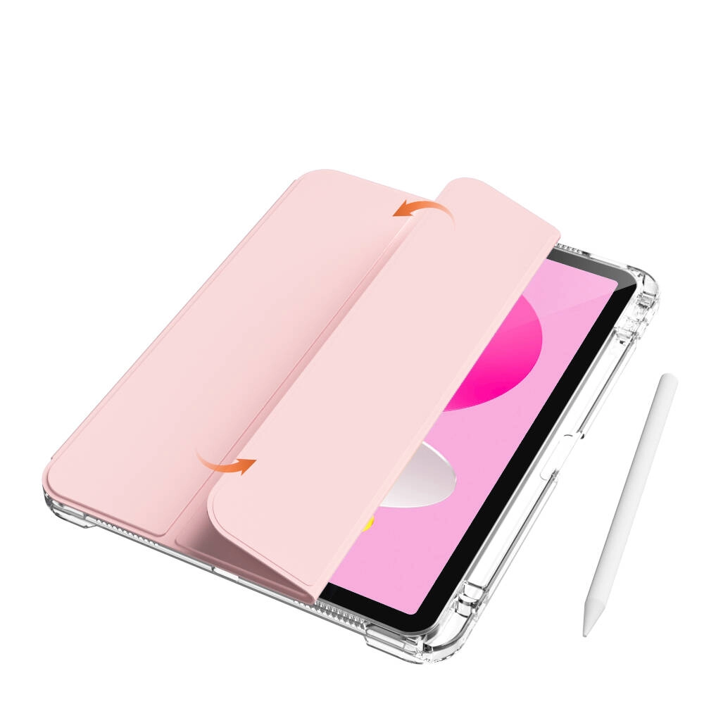 ​  iPad Uyumlu 10.9 2022 (10.Nesil) Kılıf Magnetik Ayrılabilen Airbagli Zore Sliding Tablet Kılıfı