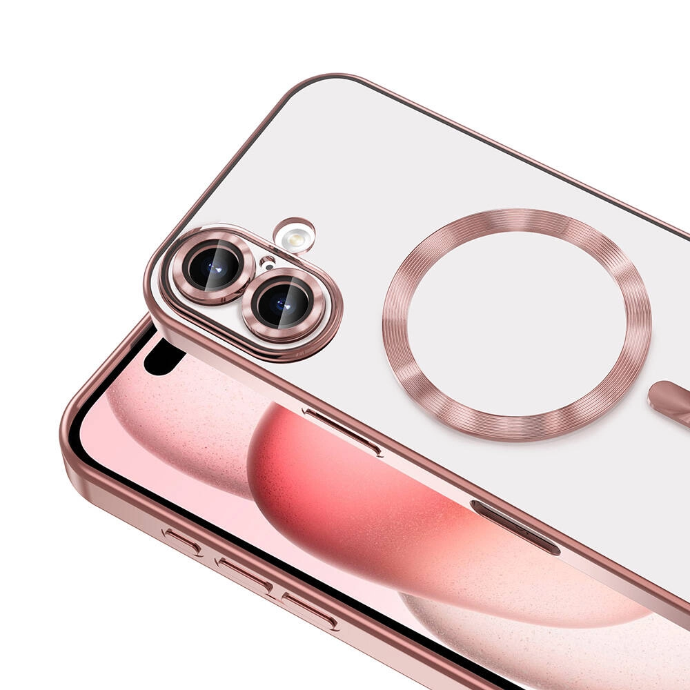 iPhone Uyumlu 16 Kılıf Kamera Korumalı M-safe Wireless Şarj Özellikli Zore Demre Kapak