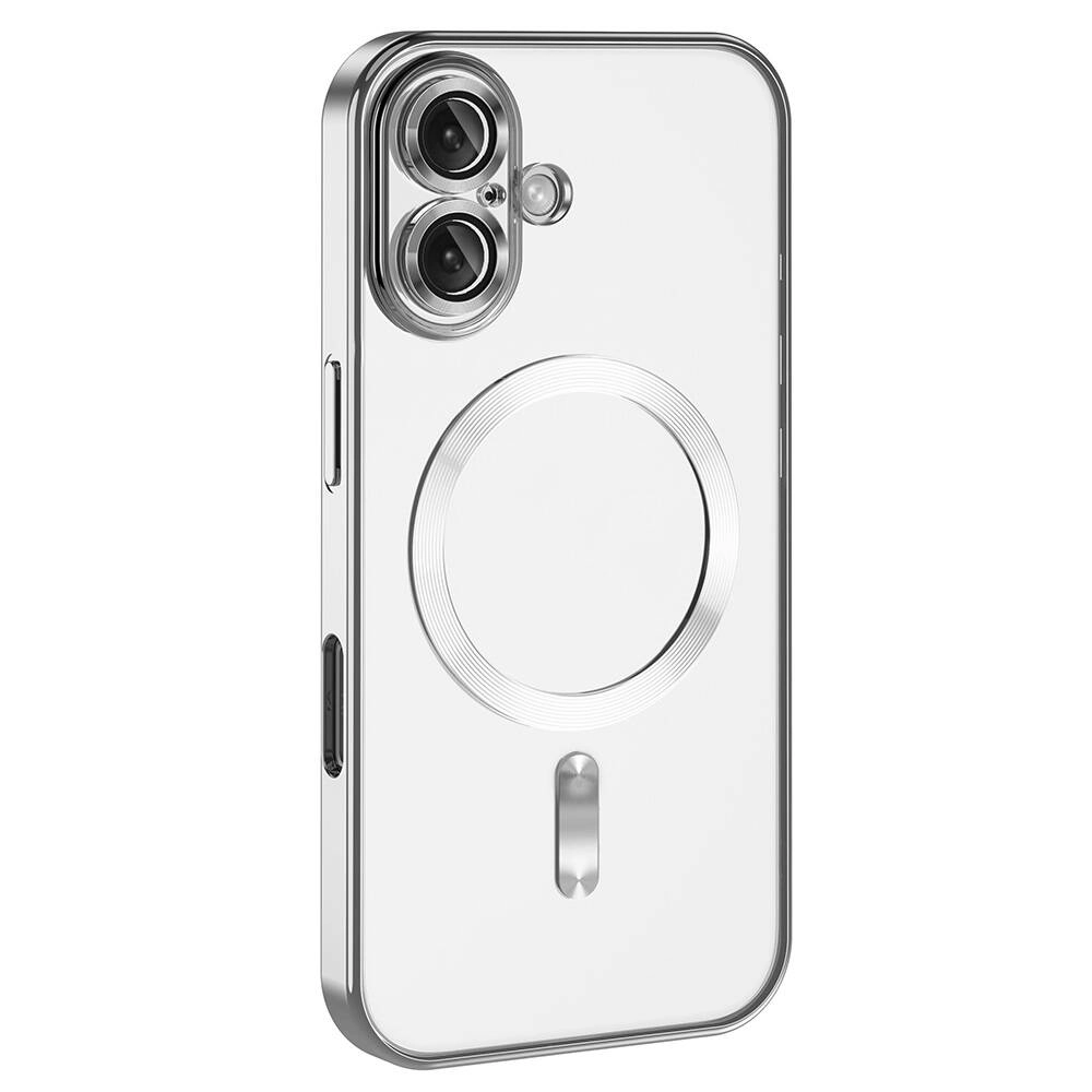 iPhone Uyumlu 16 Plus Kılıf Kamera Korumalı M-safe Wireless Şarj Özellikli Zore Demre Kapak