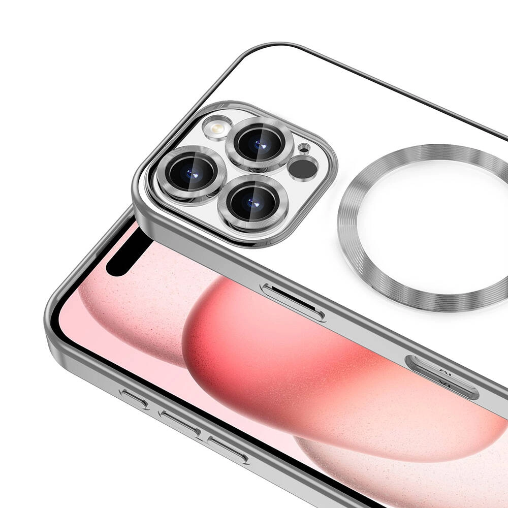 iPhone Uyumlu 16 Pro Kılıf Kamera Korumalı M-safe Wireless Şarj Özellikli Zore Demre Kapak