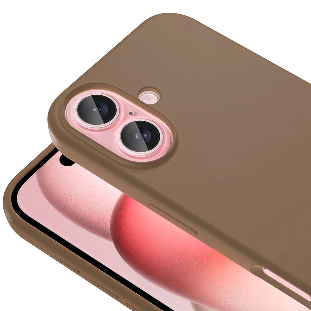 iPhone Uyumlu 16 Kılıf M-safe Şarj Özellikli Sıvı Teknolojili Silinebilir Sert Zore Kivi Kapak