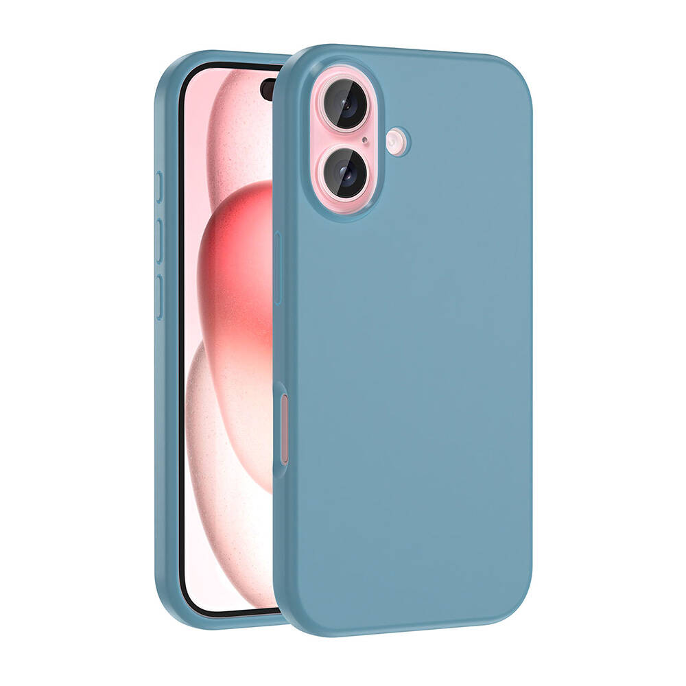 iPhone Uyumlu 16 Kılıf M-safe Şarj Özellikli Sıvı Teknolojili Silinebilir Sert Zore Kivi Kapak-Yeşil