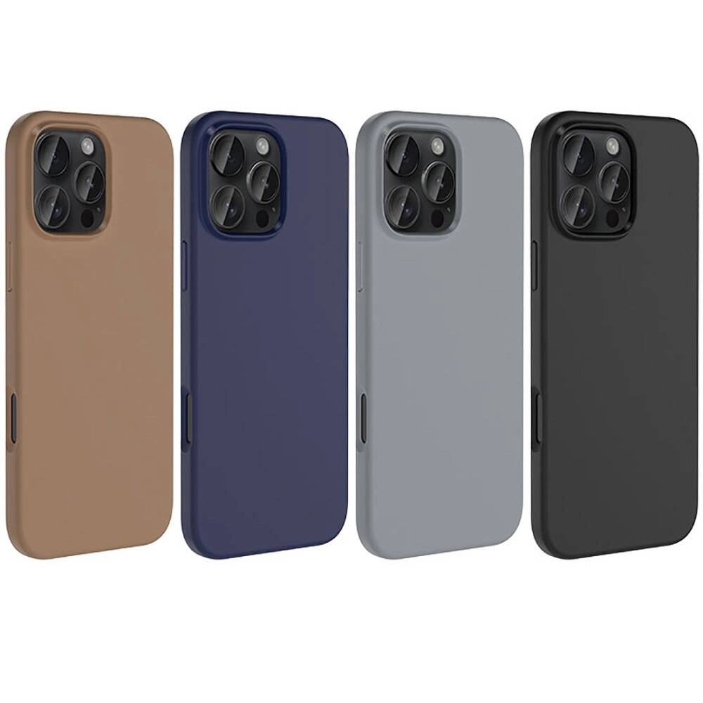 iPhone Uyumlu 16 Pro Kılıf M-safe Şarj Özellikli Sıvı Teknolojili Silinebilir Sert Zore Kivi Kapak