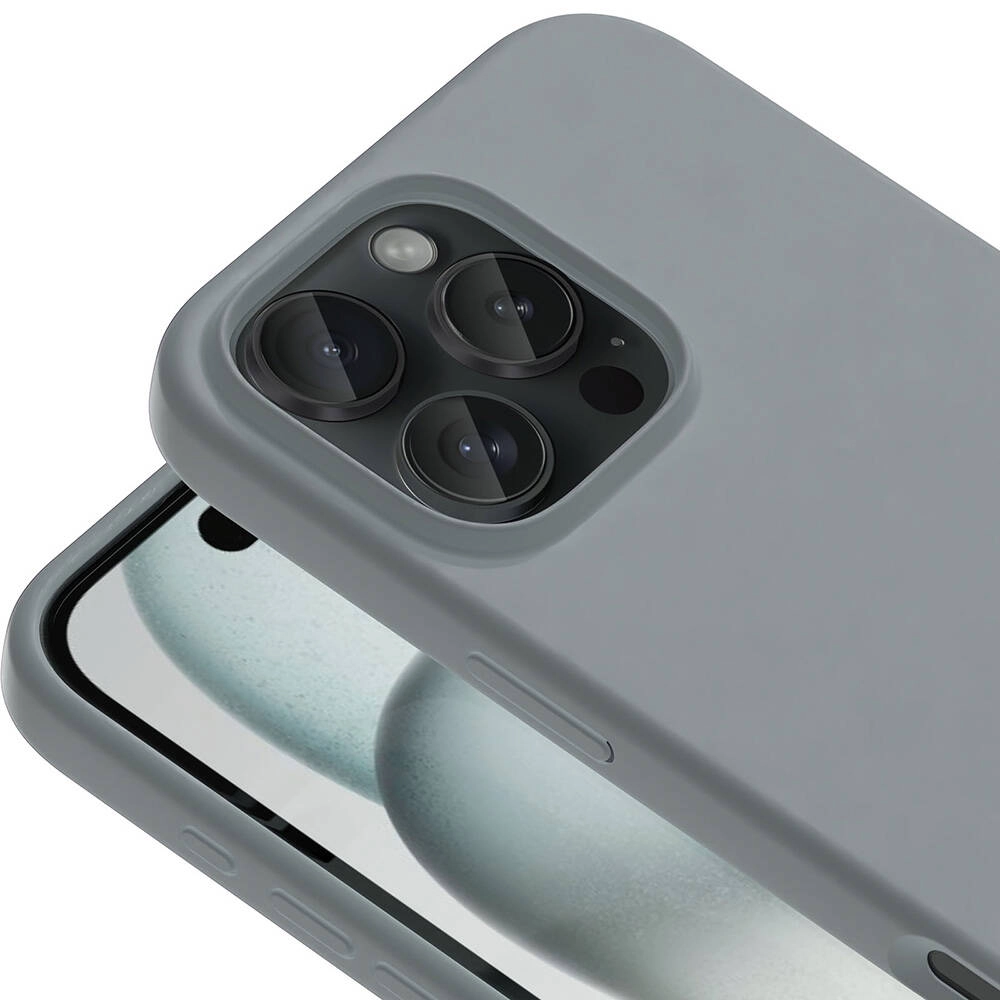 iPhone Uyumlu 16 Pro Kılıf M-safe Şarj Özellikli Sıvı Teknolojili Silinebilir Sert Zore Kivi Kapak