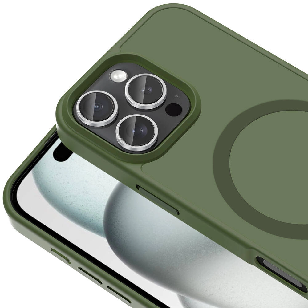 iPhone Uyumlu 16 Pro Max Kılıf M-safe Şarj Özellikli Mat Arka Yüzey Zore Sio Kapak