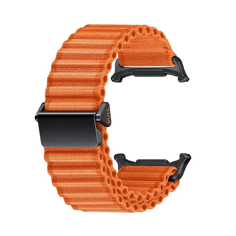 ​​Galaxy Uyumlu Watch Ultra 47mm Zore KRD-120 Naylon Kumaş Hasır Örgülü Kordon