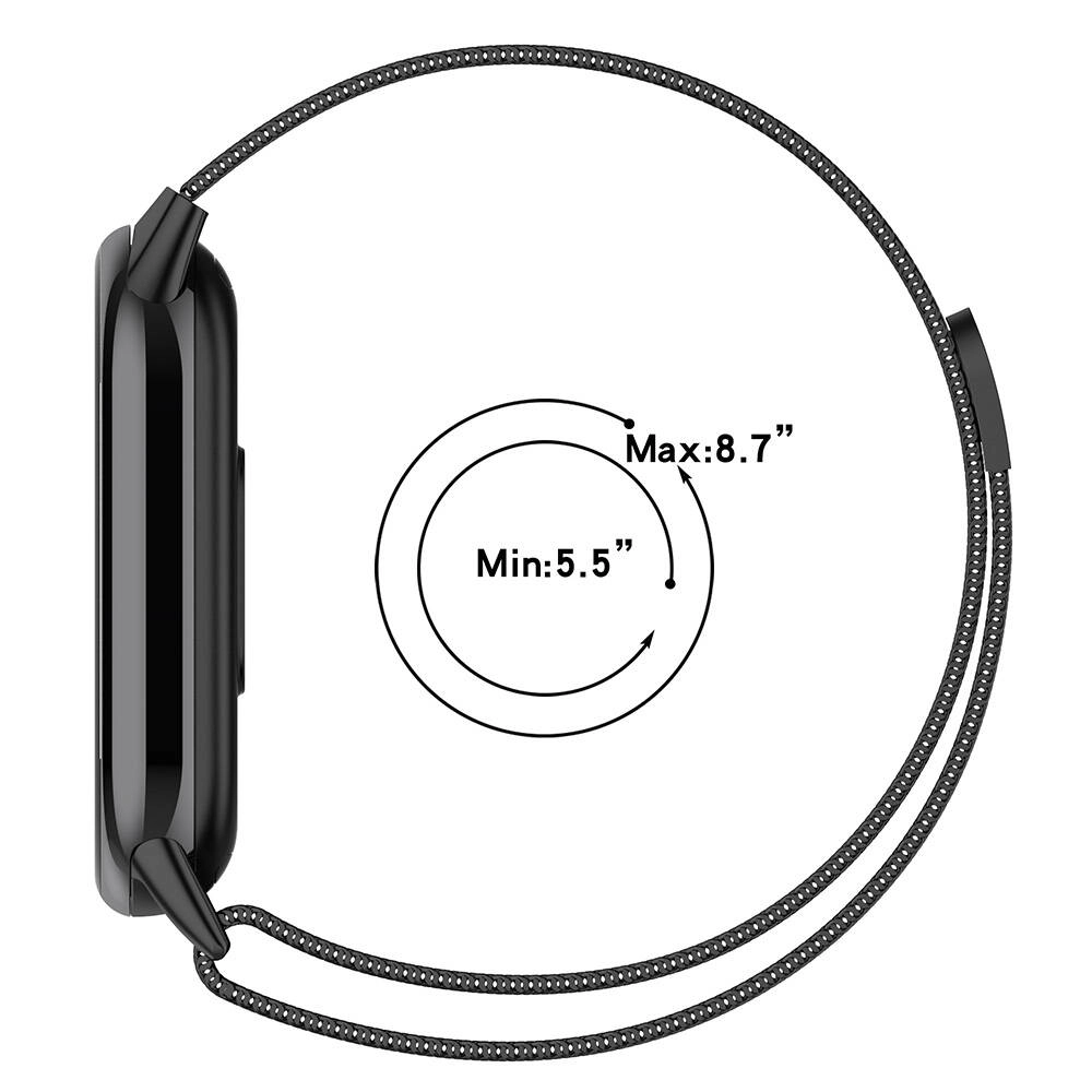 Xiaomi Uyumlu  Smart Band 8 Zore KRD-01 Metal Kordon