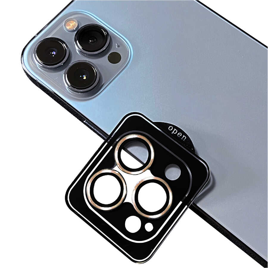 iPhone Uyumlu 16 Pro Zore CL-18 Kamera Lens Koruyucu-Gold
