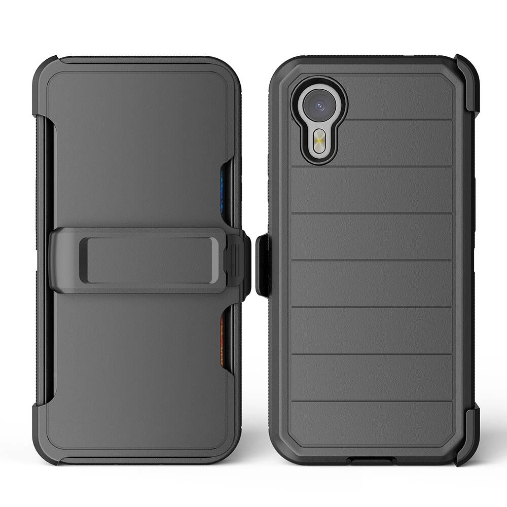 Galaxy Uyumlu XCover7 Pro Kılıf Zore Double Clip Kapak