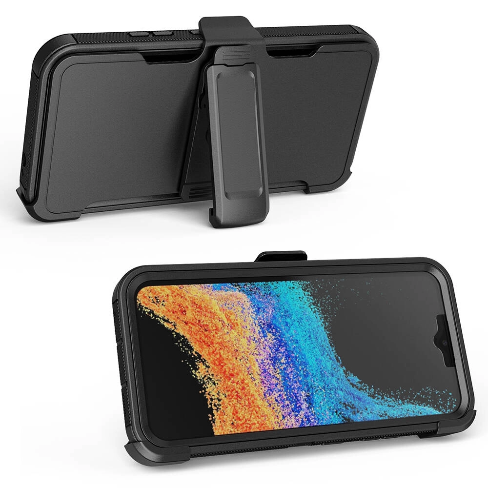 Galaxy Uyumlu XCover7 Pro Kılıf Zore Double Clip Kapak