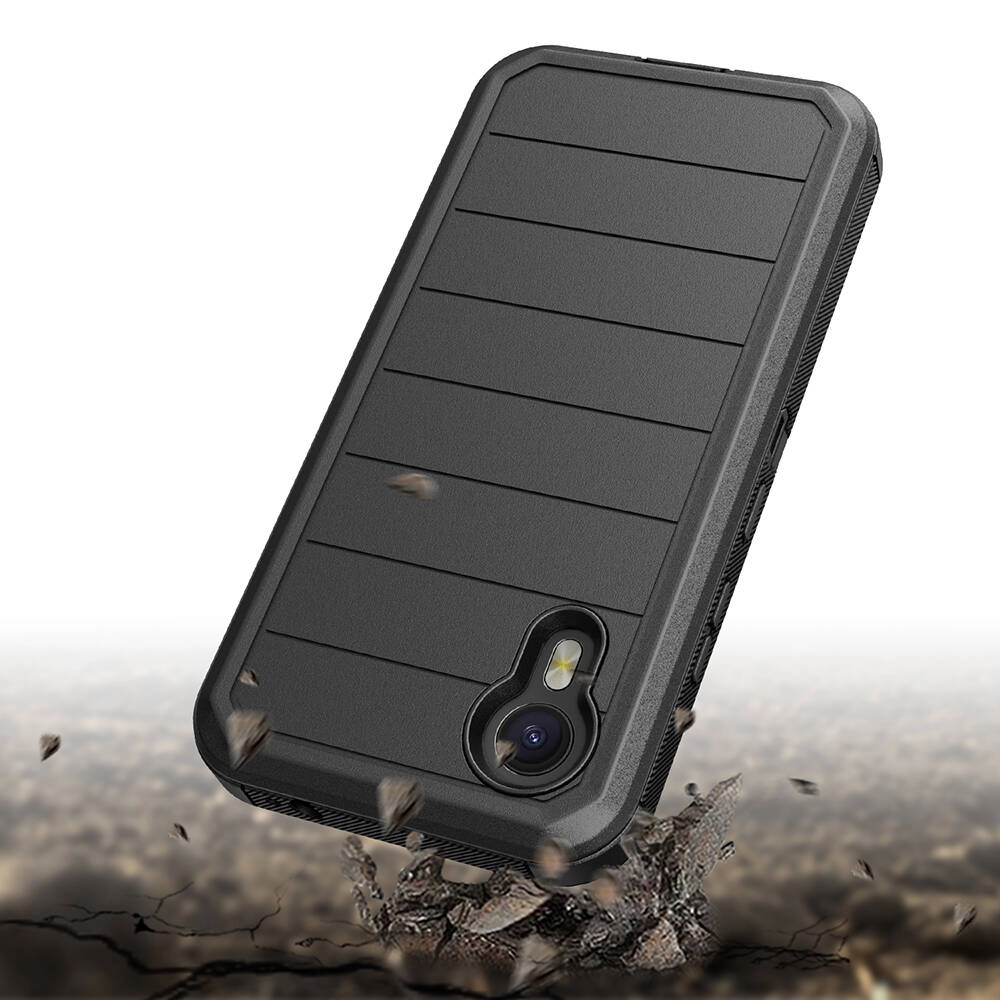 Galaxy Uyumlu XCover7 Pro Kılıf Zore Double Clip Kapak