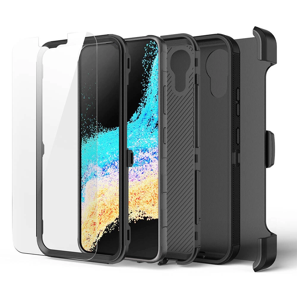 Galaxy Uyumlu XCover7 Pro Kılıf Zore Double Clip Kapak
