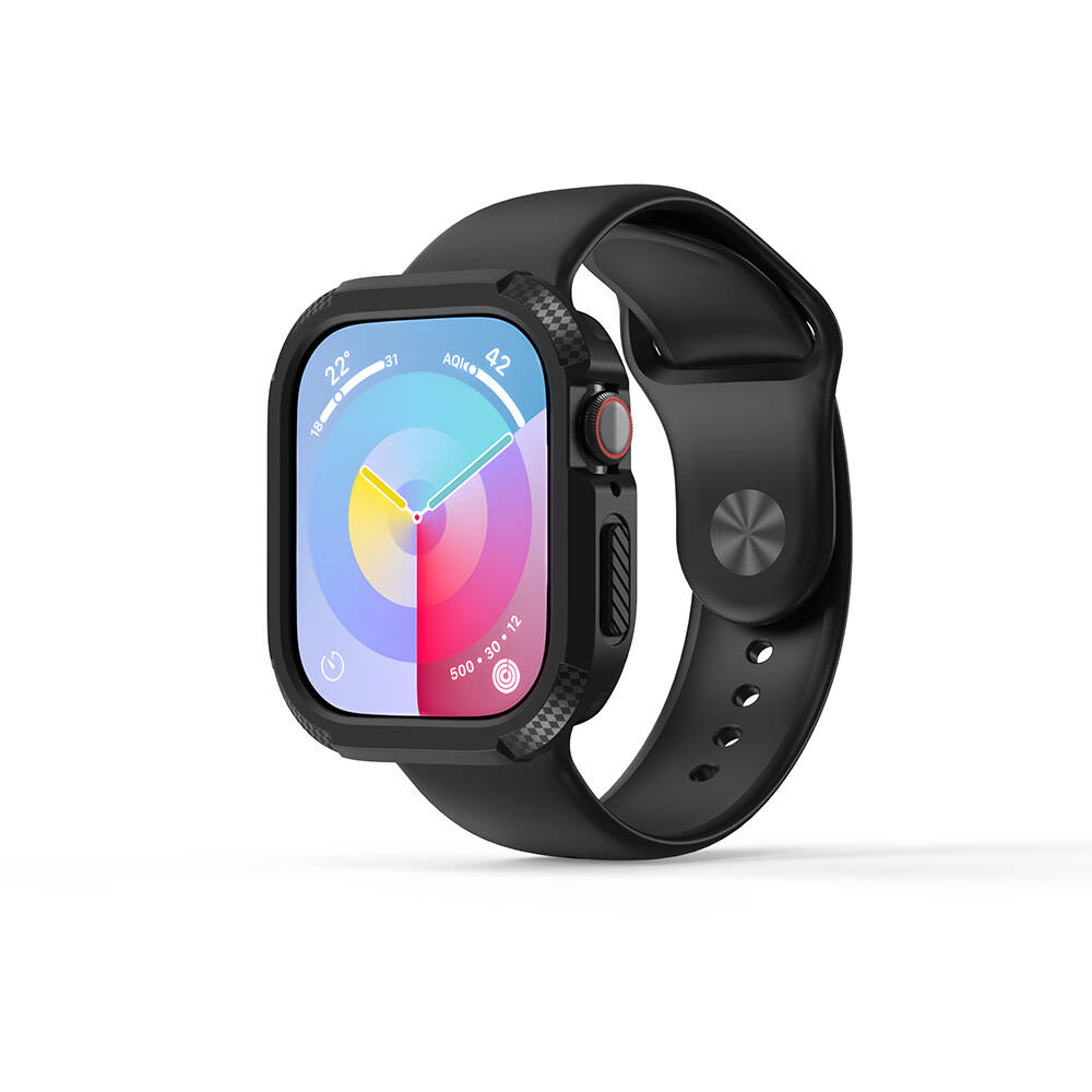Watch 10 42mm Silikon TPU Kasa Koruyucu Zore Watch Gard 17-Siyah