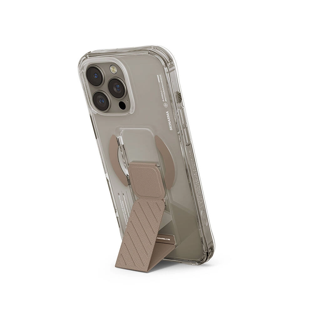iPhone Uyumlu 16 Pro Max Kılıf M-safe Şarj Özellikli Teknoloji Desenli Standlı Skinarma Axon Kapak