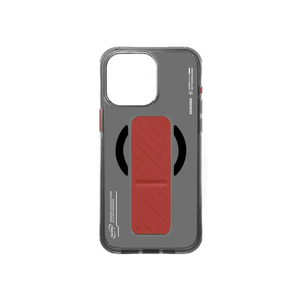 iPhone Uyumlu 16 Pro Max Kılıf M-safe Şarj Özellikli Teknoloji Desenli Standlı Skinarma Axon Kapak